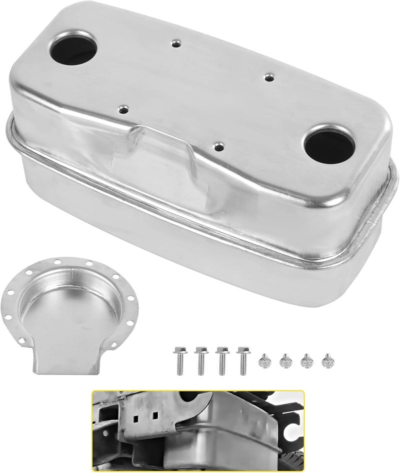RALZAOTO 751-0616B 951-0616B Twin Inlet Exhaust Muffler Compatible with MTD Cub Cadet LT1018 LT1022 LT1024 RZT22 RZT42 RZT50 RZT54 RZT50KH Replace 951-0616 751-0616 - Image 1